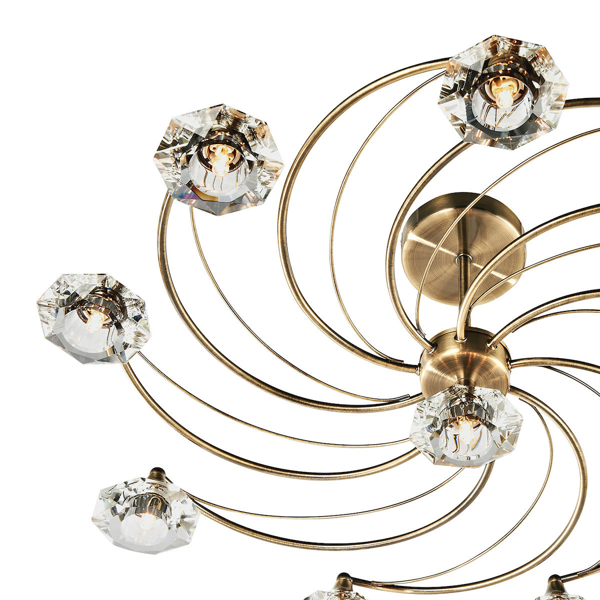 LUTHER 10LT SEMI FLUSH ANT BRA