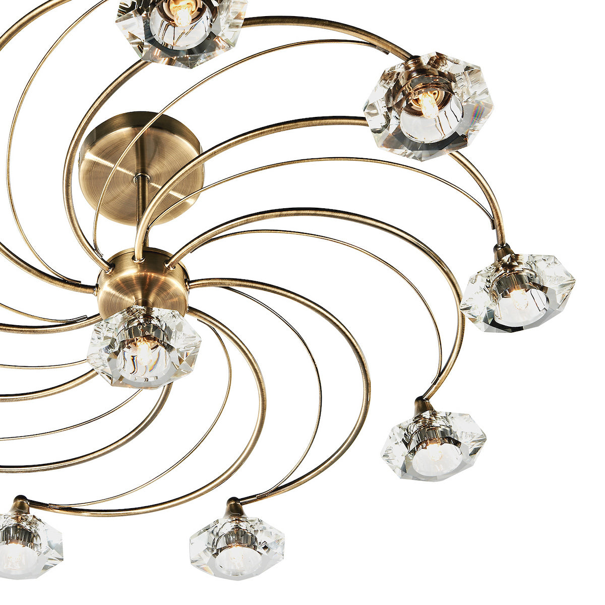 LUTHER 10LT SEMI FLUSH ANT BRA