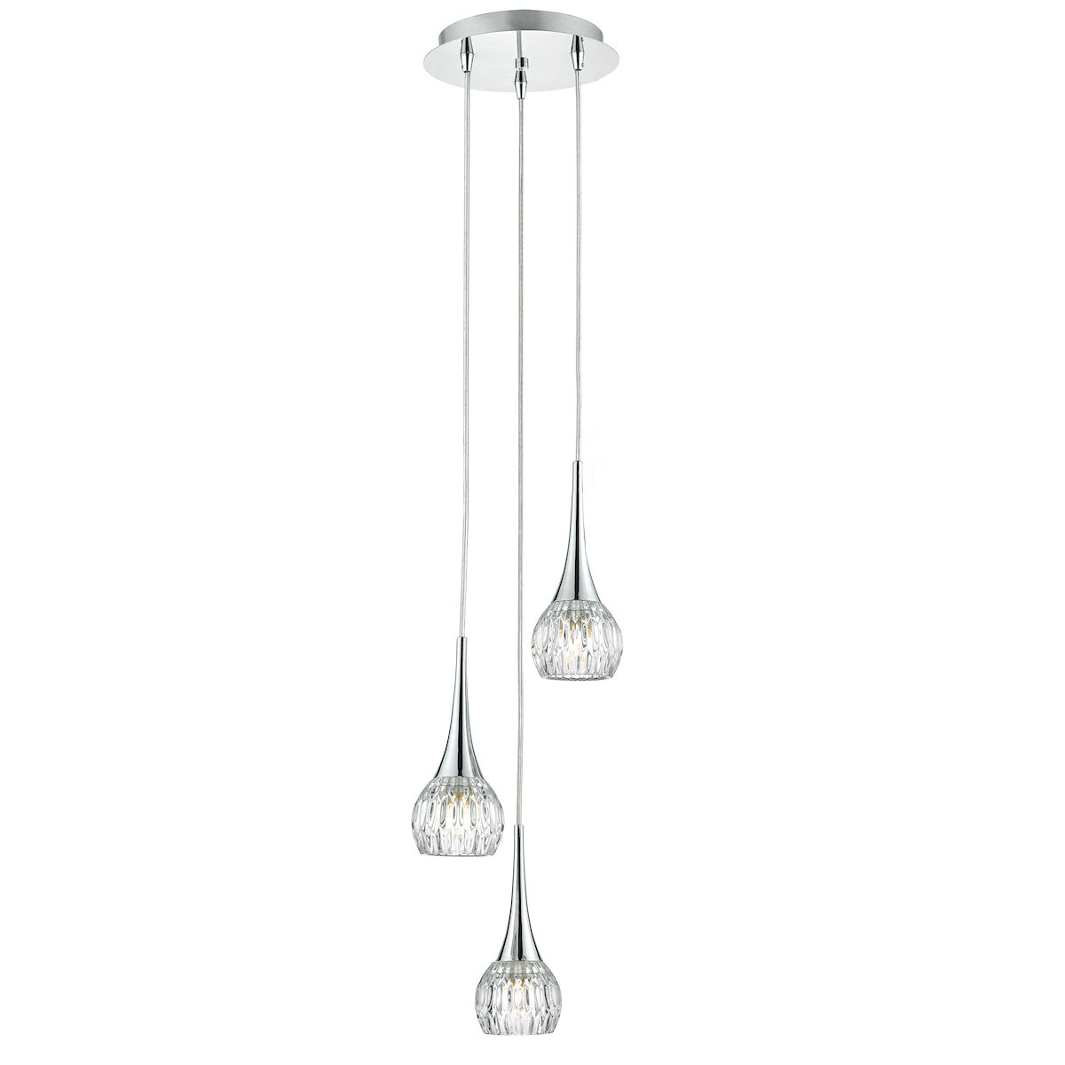 LYALL 3LT PENDANT POL CHR