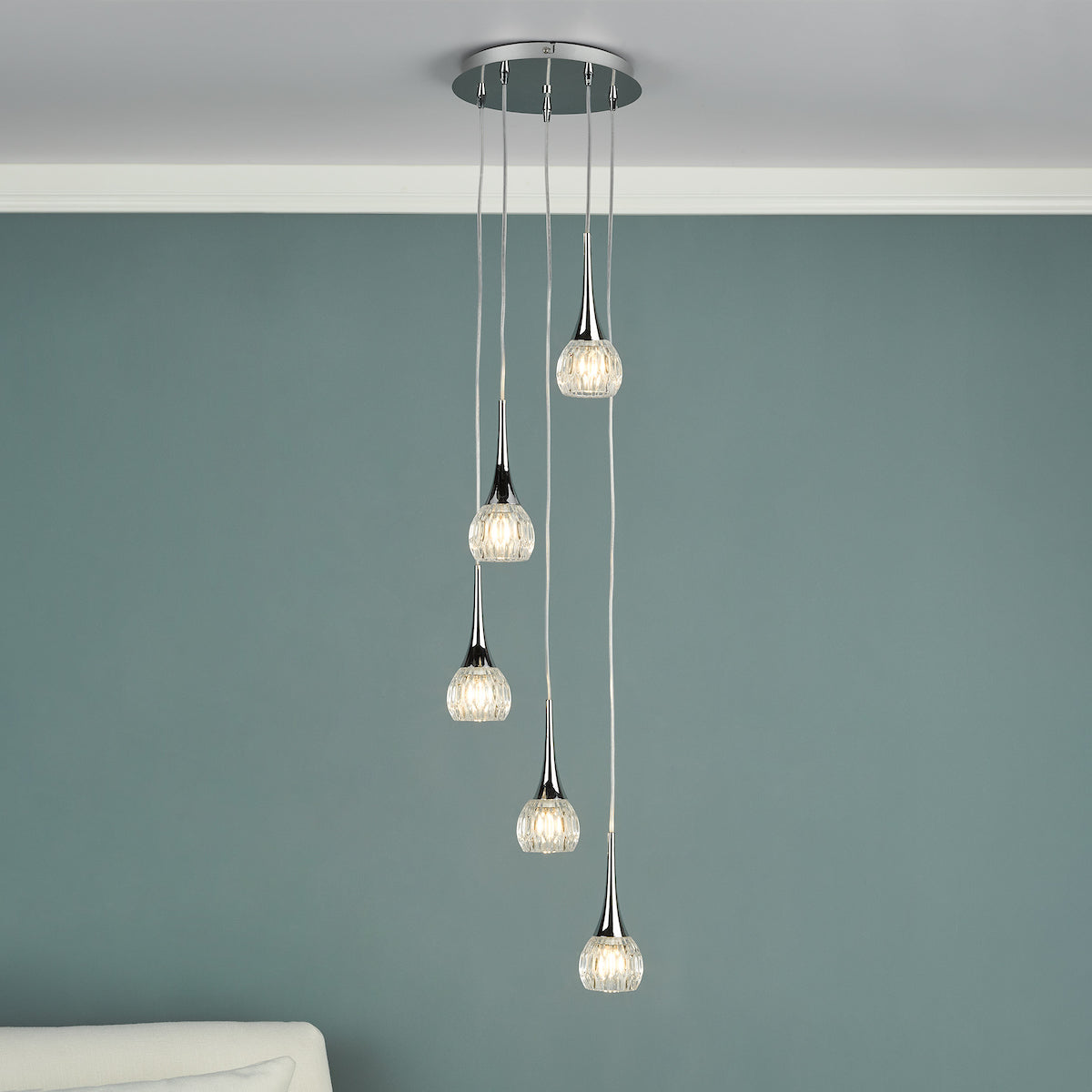 LYALL 5LT PENDANT POL CHR
