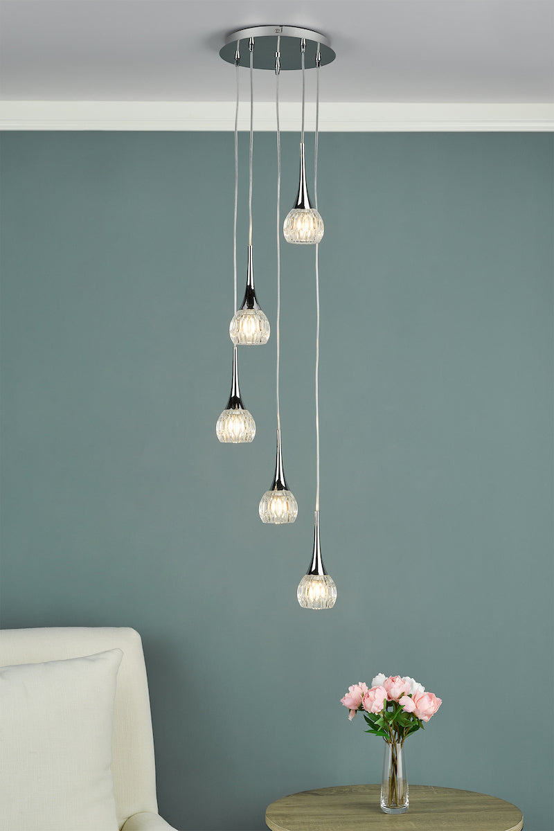 LYALL 5LT PENDANT POL CHR