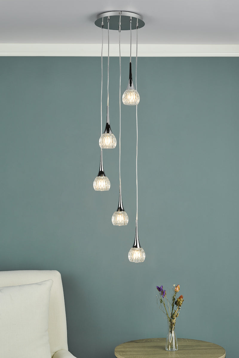 LYALL 5LT PENDANT POL CHR