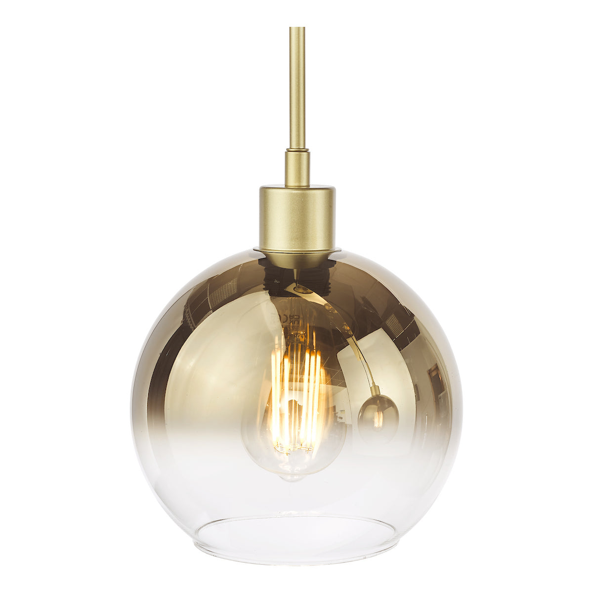 LYCIA 3LT BAR PENDANT GOLD MIRROR OMBRE GLASS