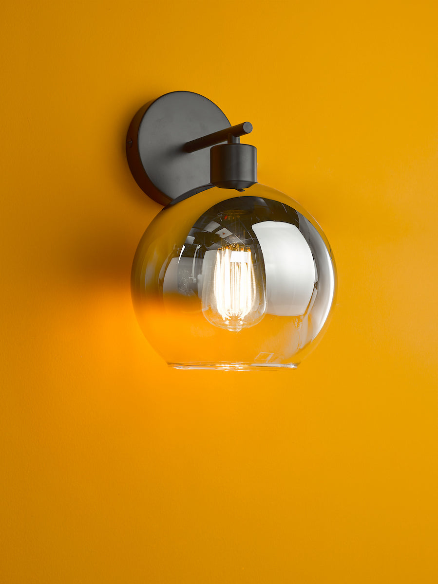 LYCIA 1LT W/LT BLACK MIRROR OMBRE GLASS