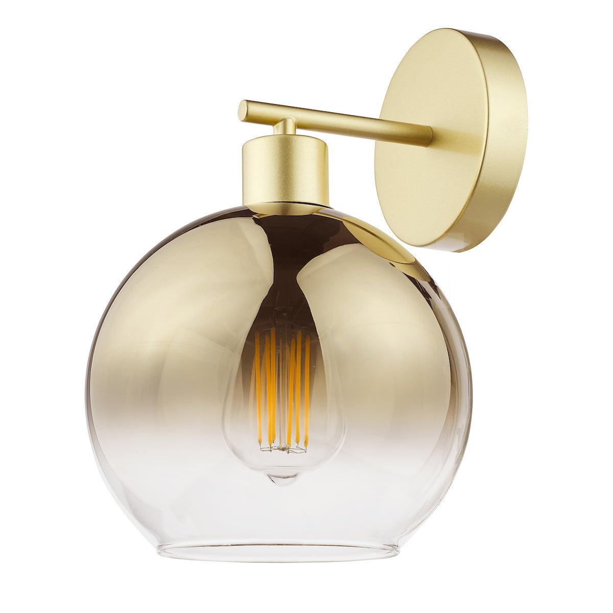LYCIA 1LT W/LT GOLD MIRROR OMBRE GLASS