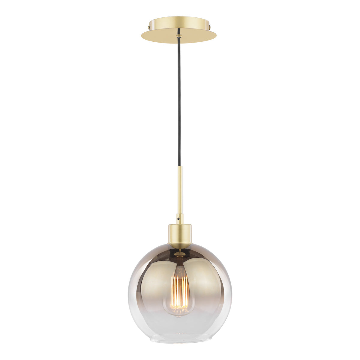 LYCIA 1LT PENDANT GOLD MIRROR OMBRE GLASS