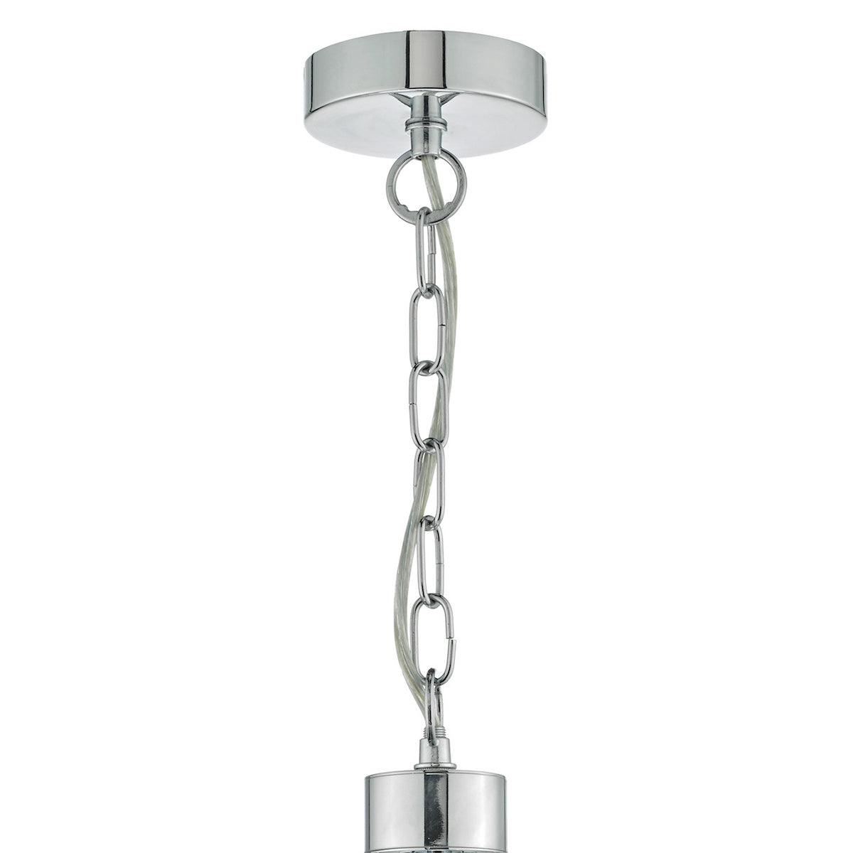 LYON 5LT PENDANT POL CHR/CRYSTAL