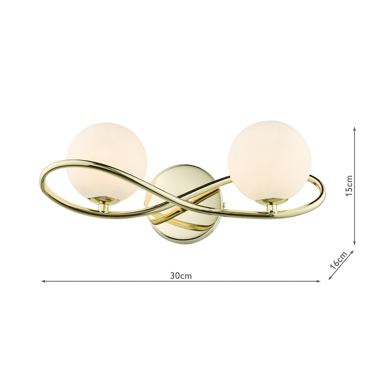 LYSANDRA 2LT WL POL GOLD CW OPAL GLS