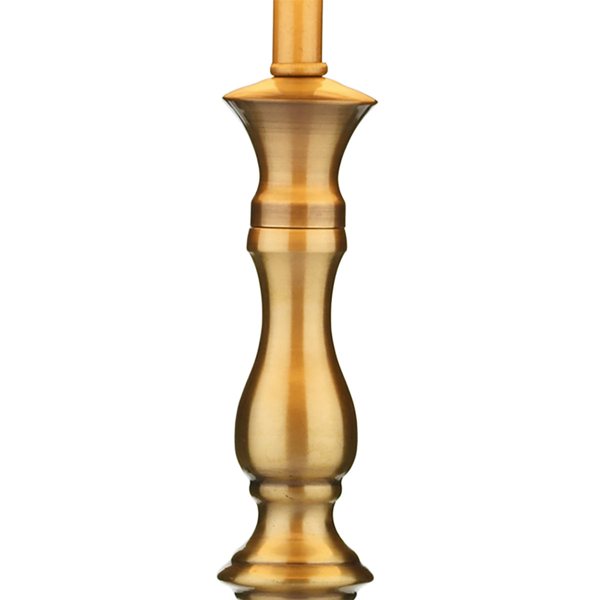 MADRID TABLE LAMP CW SHADE ANTIQUE BRASS