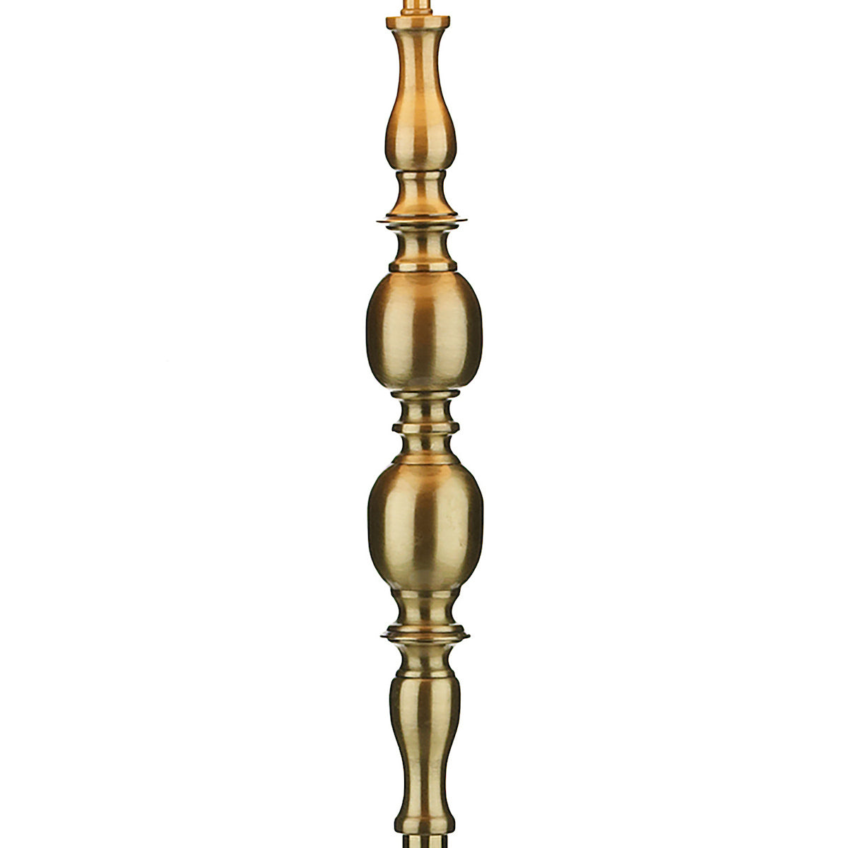 MADRID FLOOR LAMP CW SHADE ANTIQUE BRASS