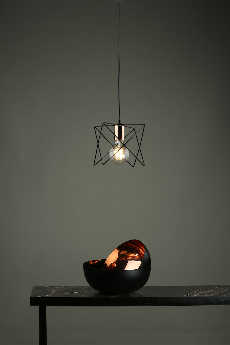 MIDI 1LT PENDANT BLACK COPPER