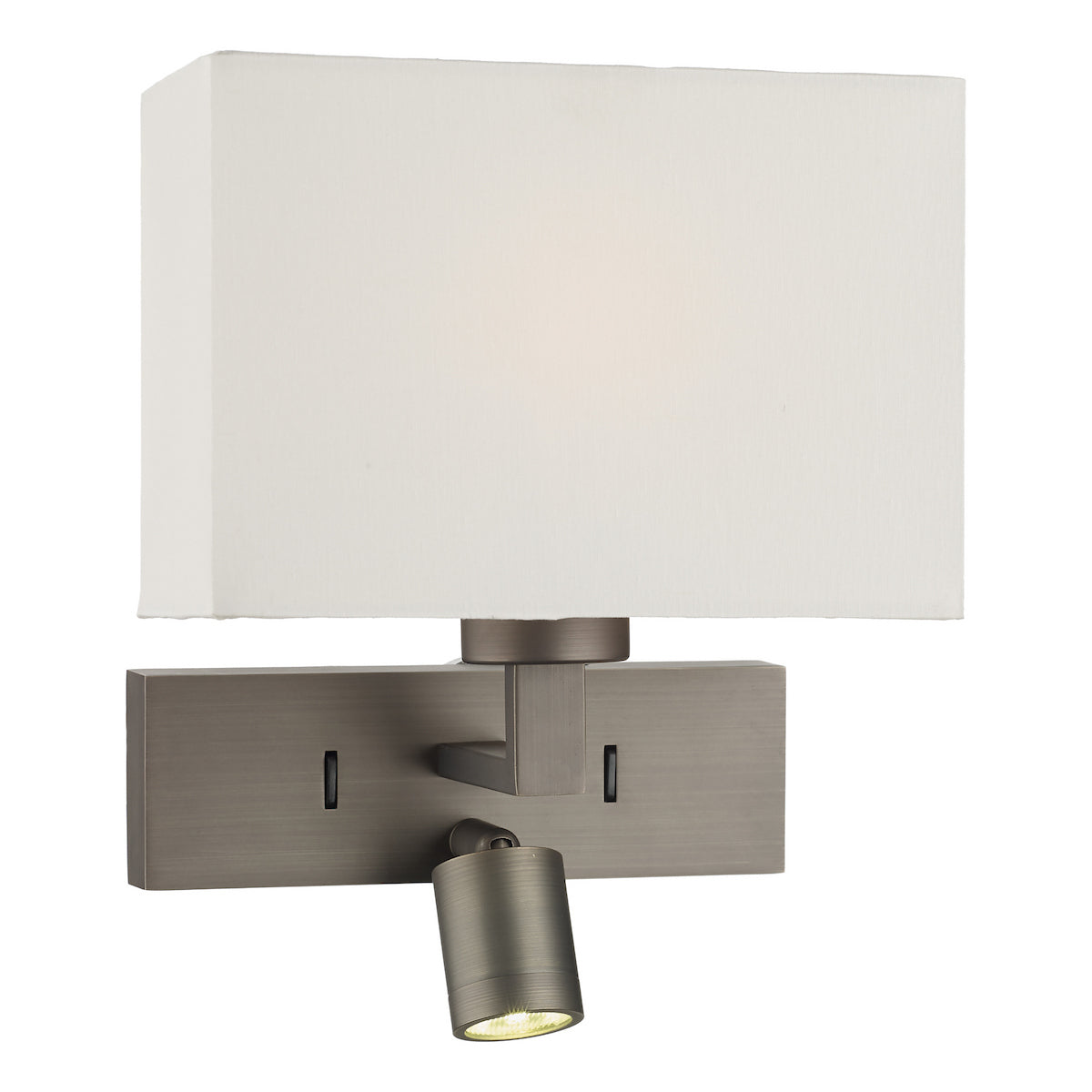 MODENA 1LT RECTANGLE WB WITH LED BRONZE BASE ONLY