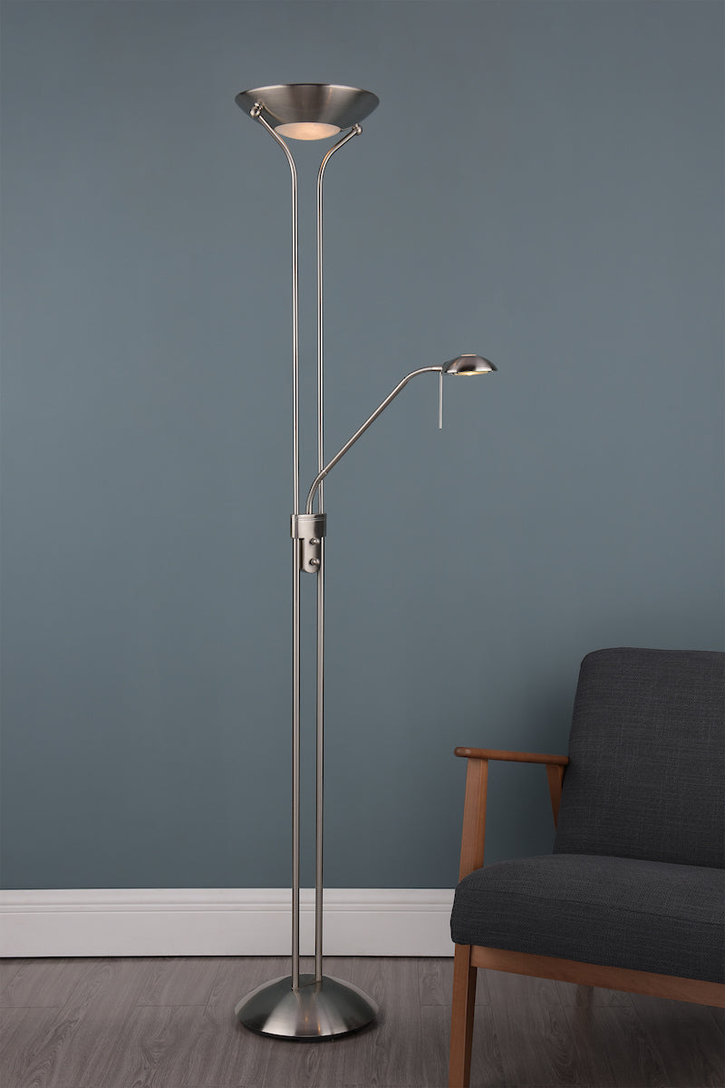 MONTANA MOTHER AND CHILD FLOOR LAMP SAT CHROME