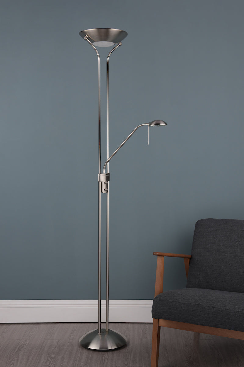 MONTANA MOTHER AND CHILD FLOOR LAMP SAT CHROME