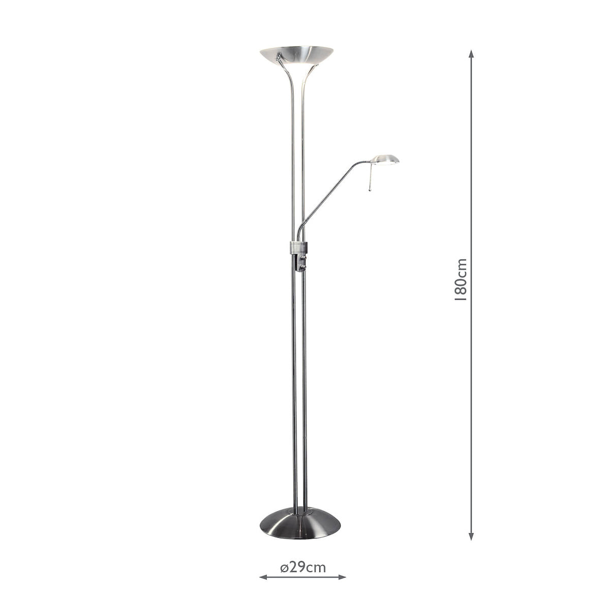 MONTANA MOTHER AND CHILD FLOOR LAMP SAT CHROME