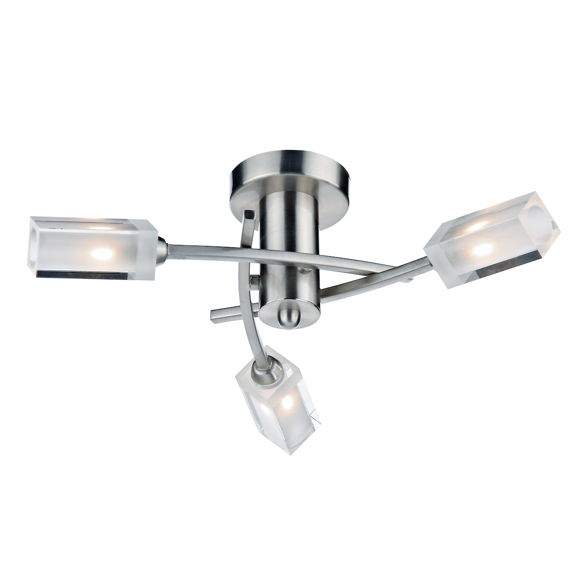 MORGAN 3LT SEMI FLUSH SAT CHR