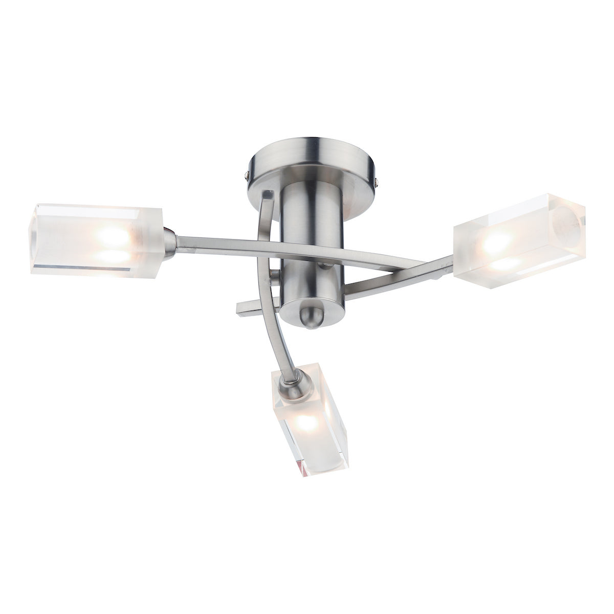 MORGAN 3LT SEMI FLUSH SAT CHR
