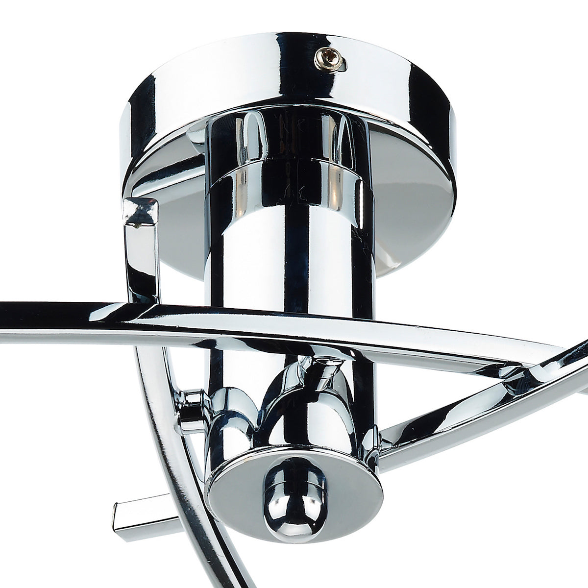 MORGAN 3LT SEMI FLUSH POL CHR