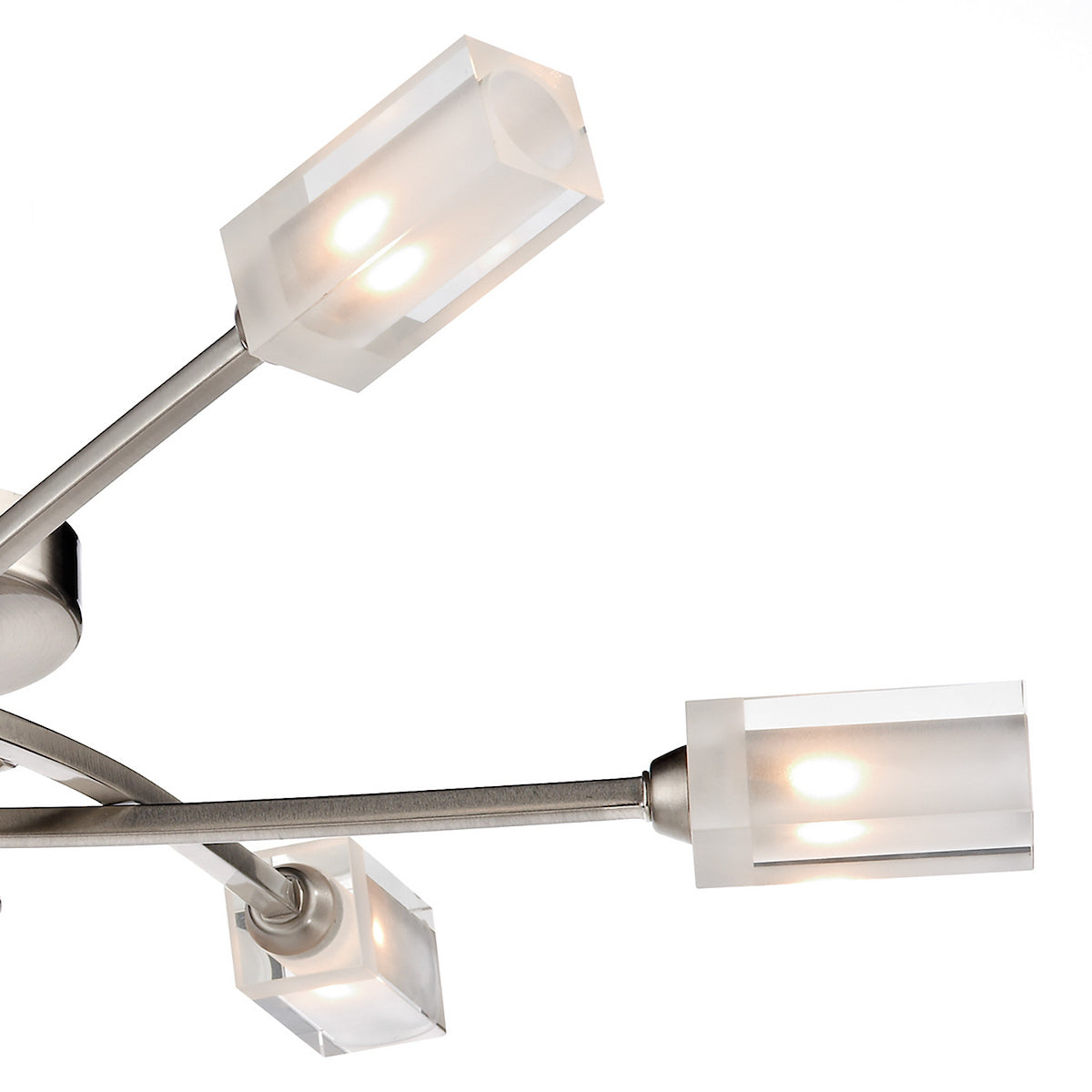 MORGAN 6LT SEMI FLUSH SAT CHR