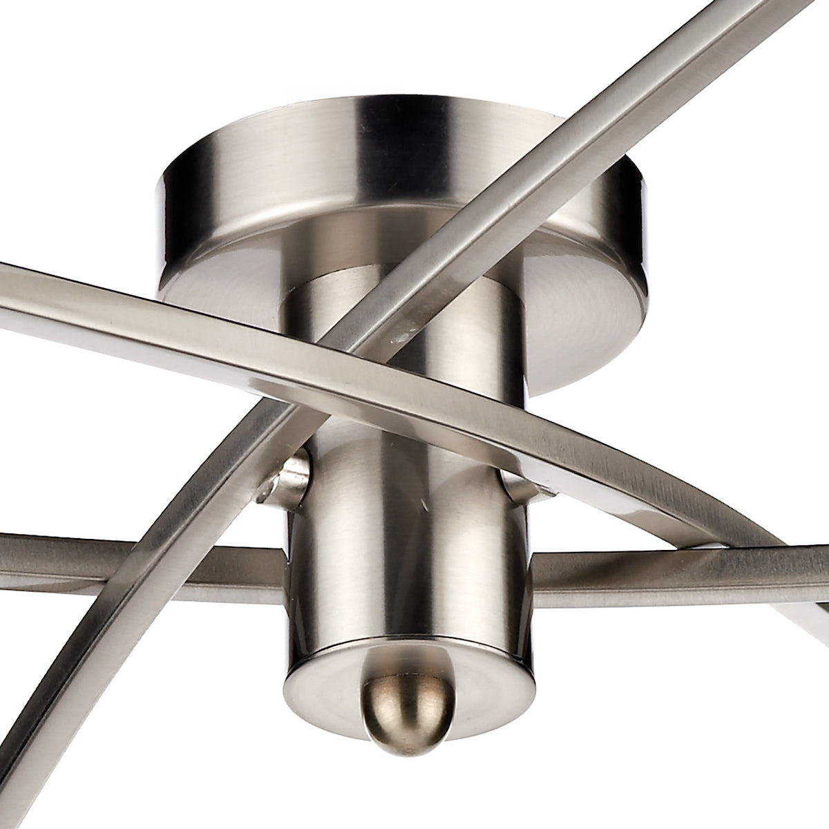 MORGAN 6LT SEMI FLUSH SAT CHR