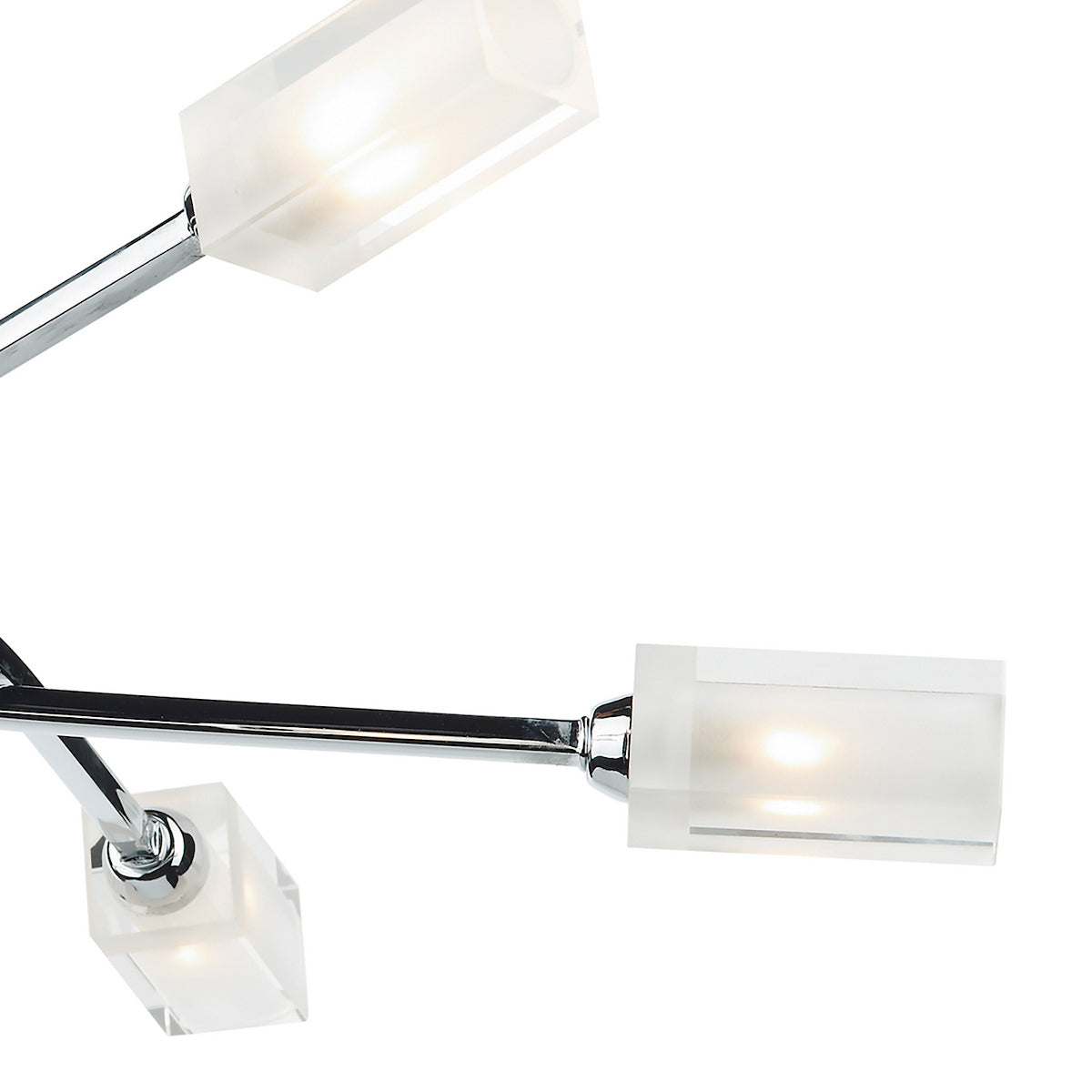 MORGAN 6LT SEMI FLUSH POL CHR