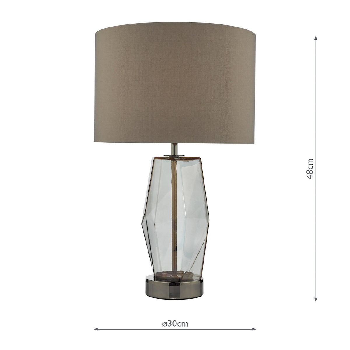 MUBINA TL SMOKED GLASS TOUCH CW SHADE