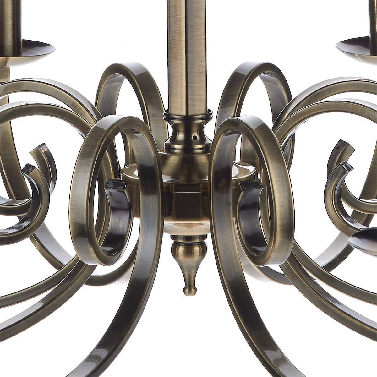 MURRAY 8 LIGHT DUAL MOUNT PENDANT ANT BRASS