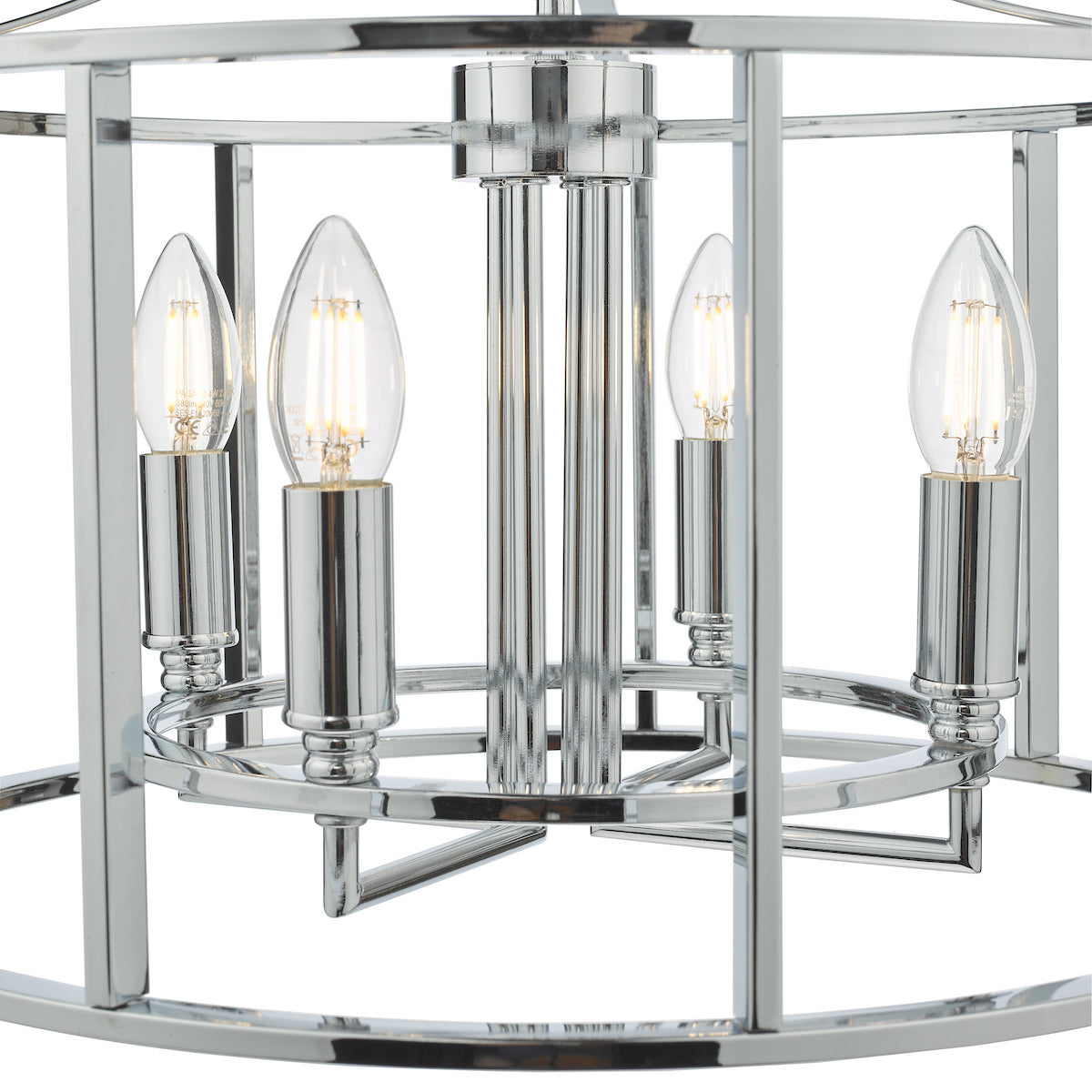 MYKA 4LT PENDANT POL CHR
