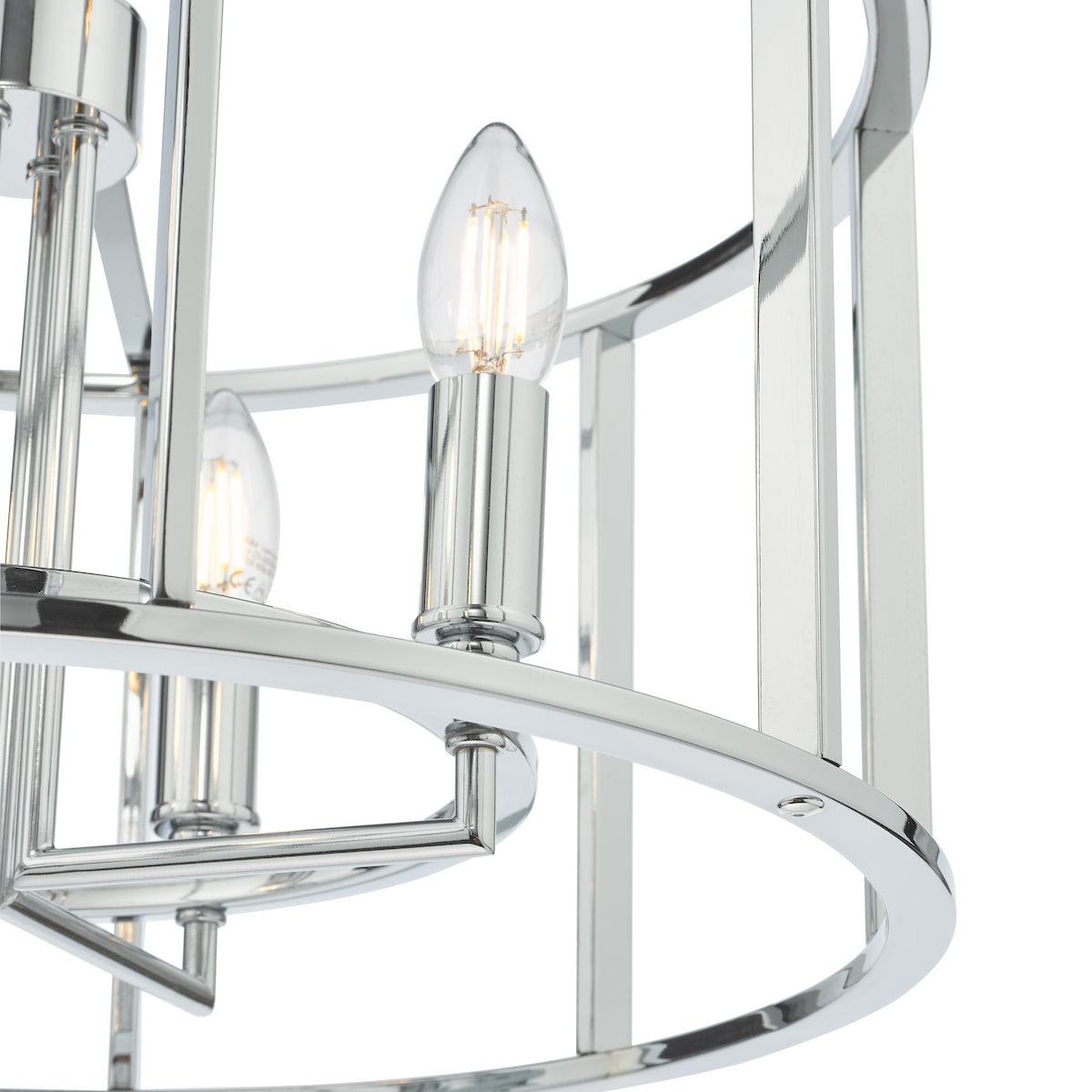 MYKA 4LT PENDANT POL CHR