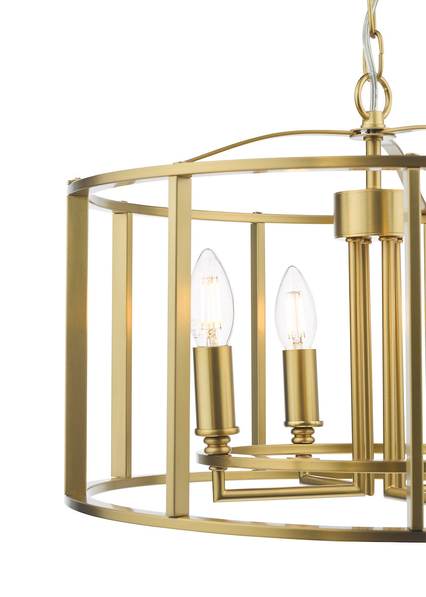 MYKA 4LT PENDANT BRONZE