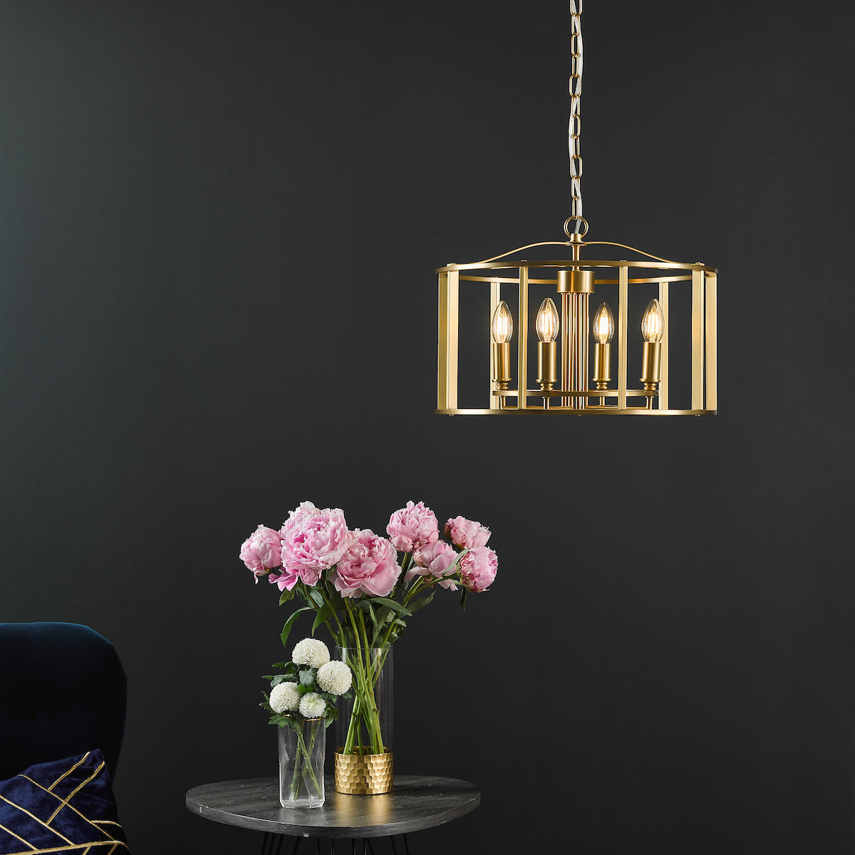 MYKA 4LT PENDANT BRONZE