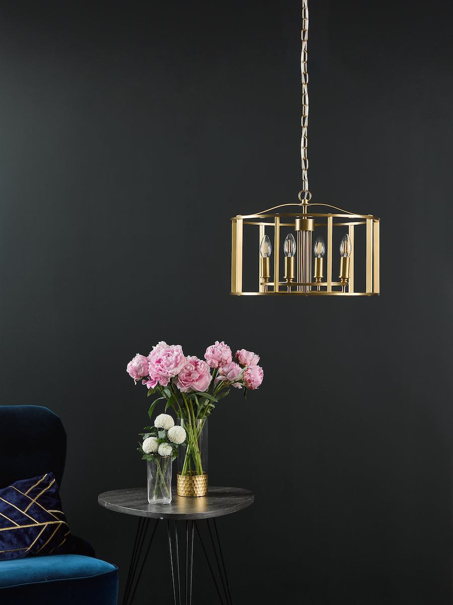 MYKA 4LT PENDANT BRONZE
