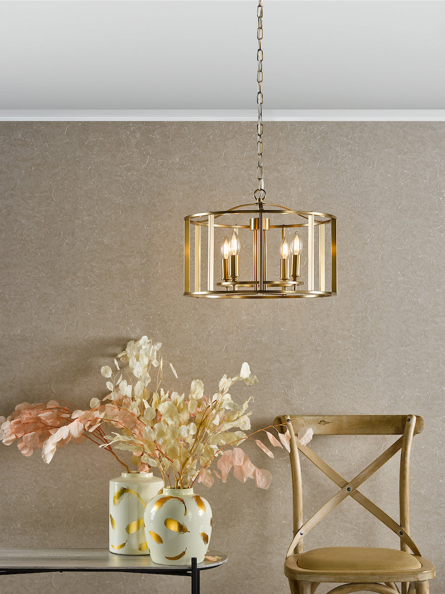 MYKA 4LT PENDANT BRONZE