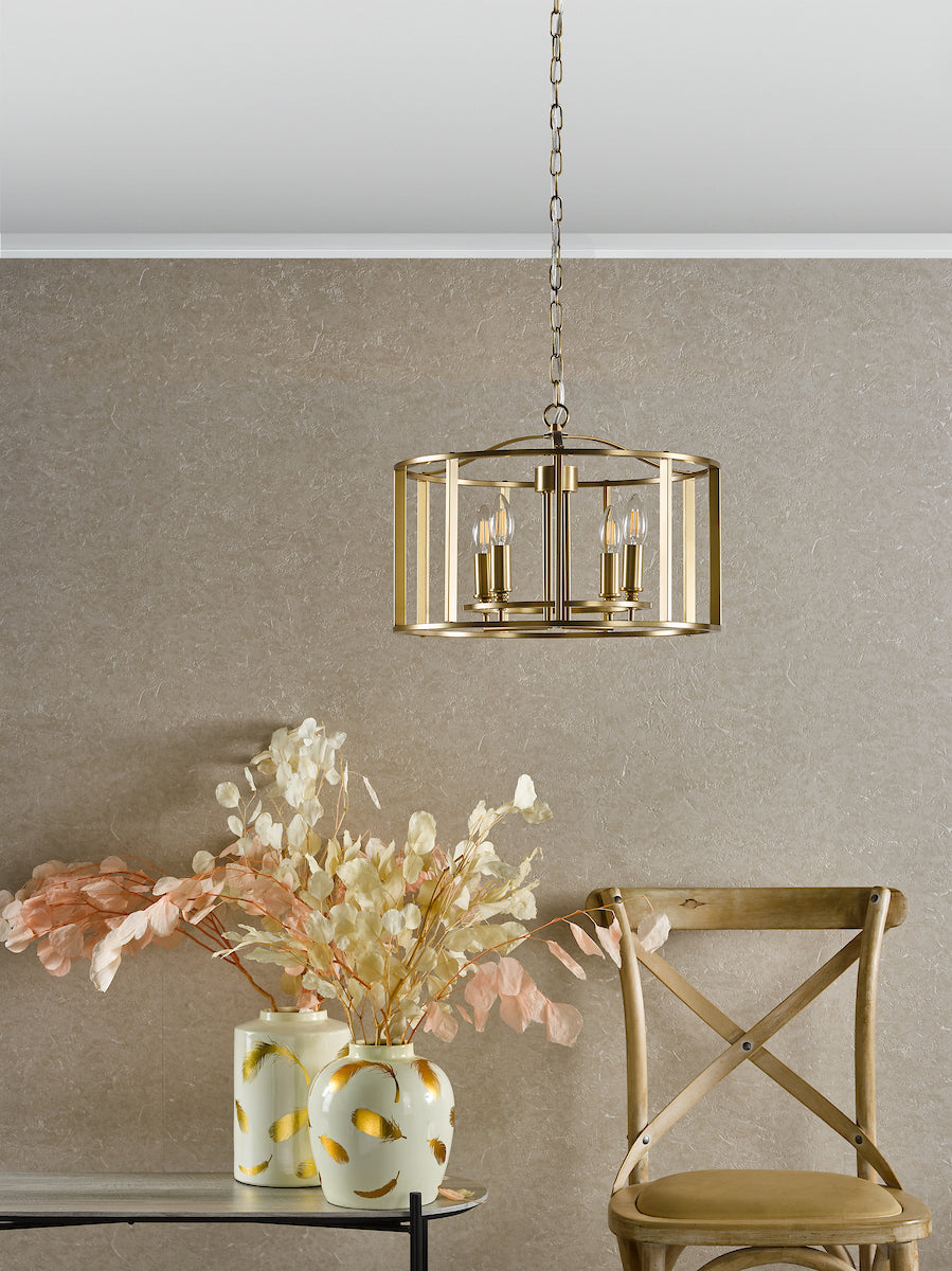 MYKA 4LT PENDANT BRONZE