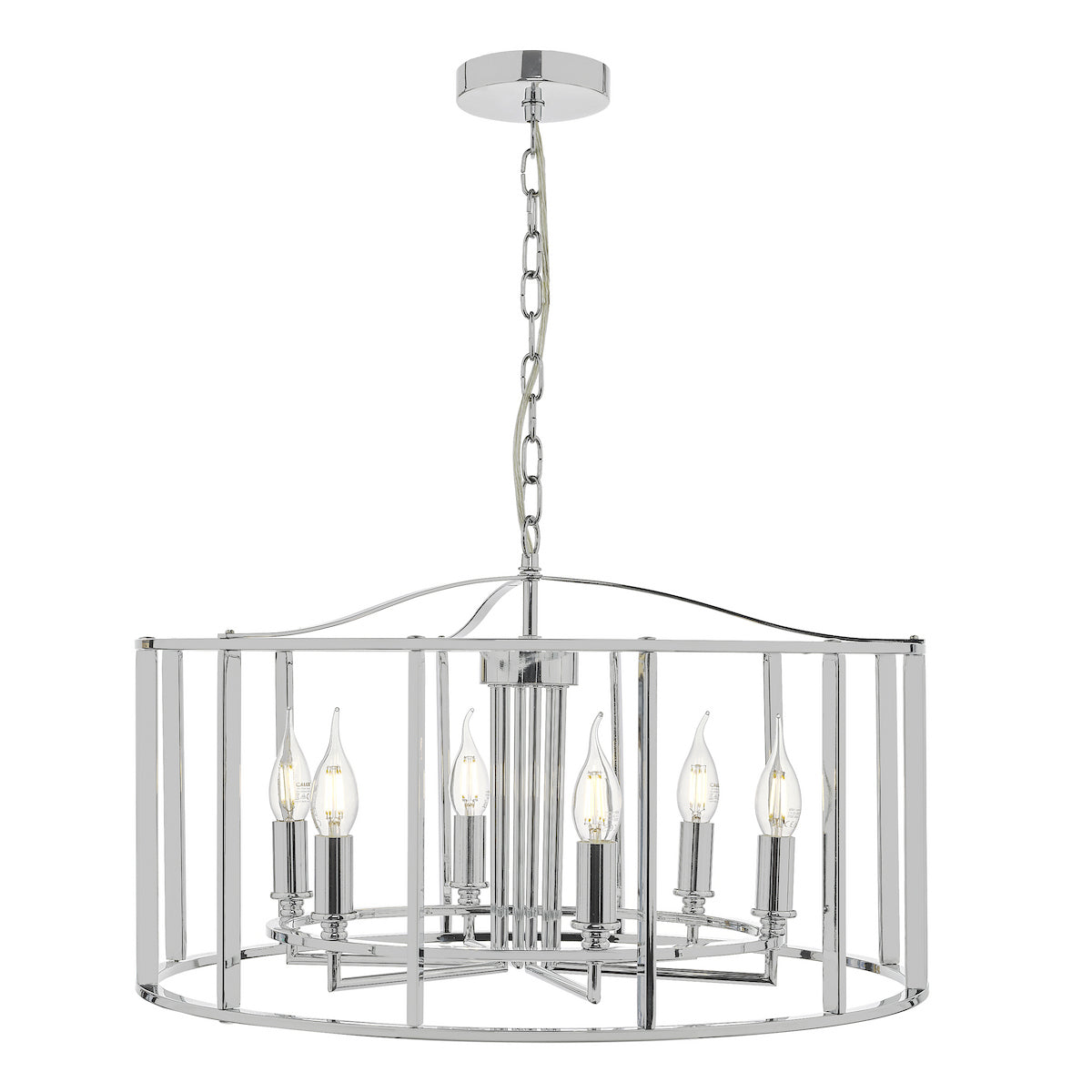 MYKA 6LT PENDANT POL CHR
