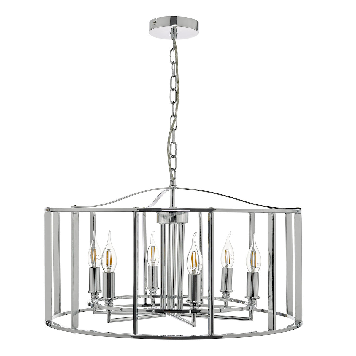 MYKA 6LT PENDANT POL CHR