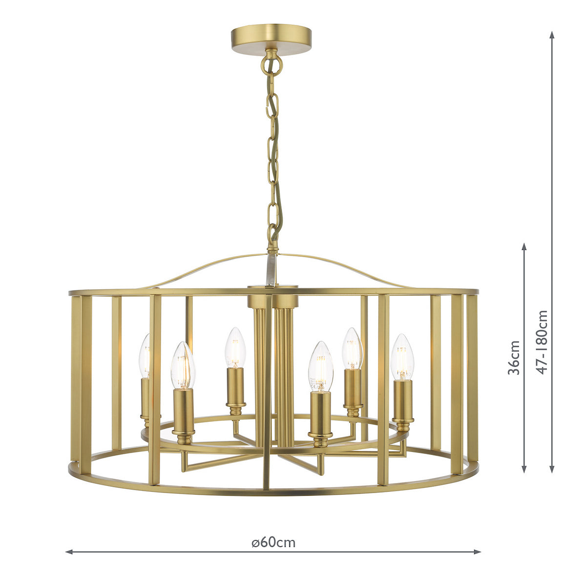 MYKA 6LT PENDANT BRONZE