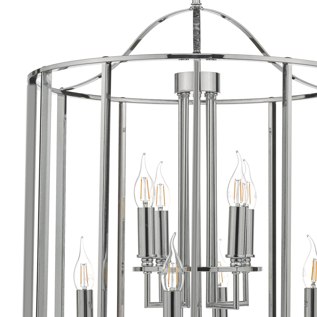 MYKA 8LT LANTERN POL CHR
