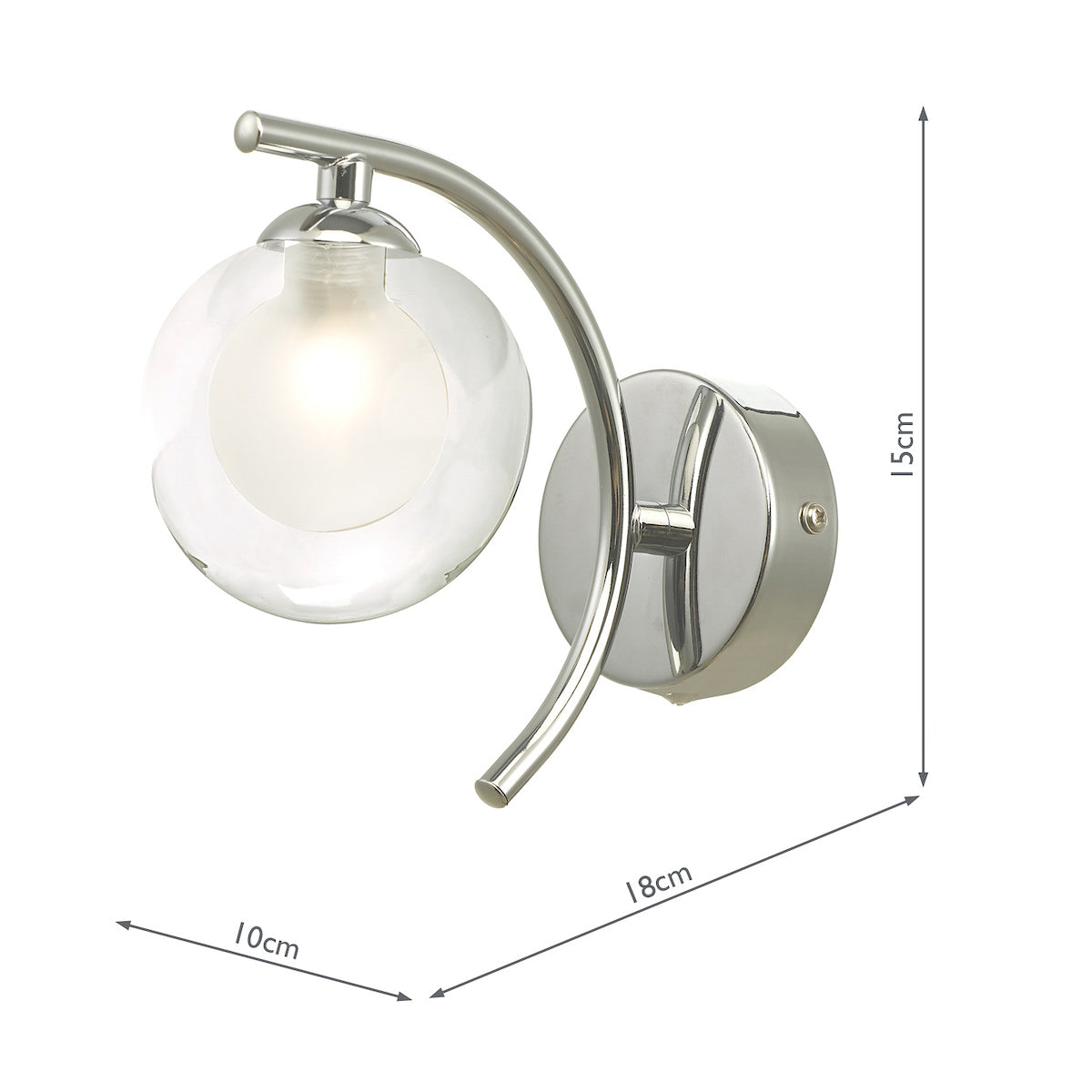 NAKITA SWB POL CHR CW CLEAR/ OPAL GLS