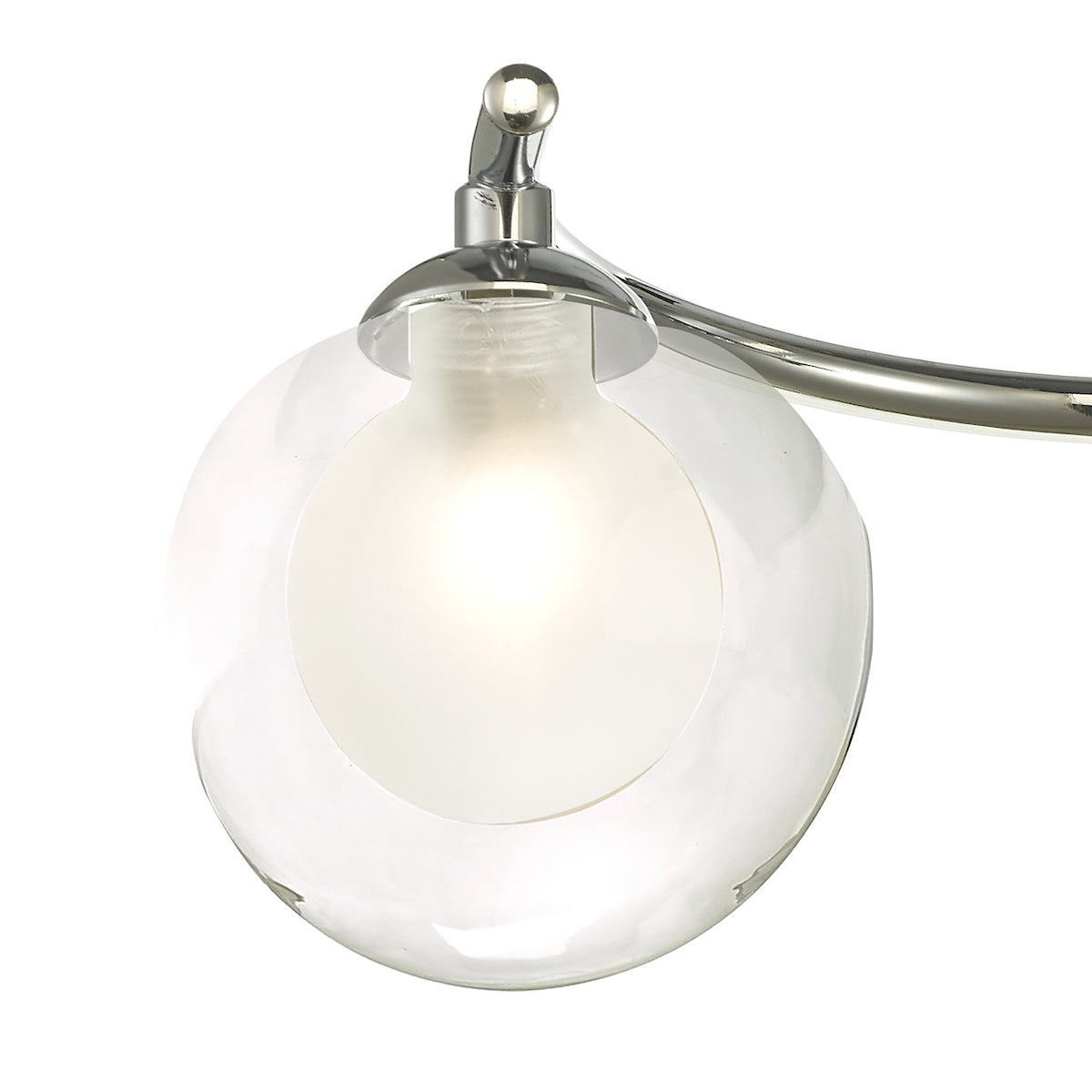 NAKITA 3LT SEMI FLUSH POL CHR CW CLEAR/ OPAL GLS