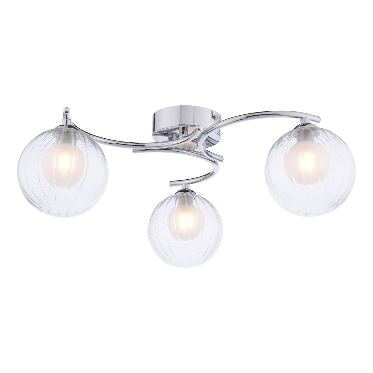 NAKITA 3LT SEMI FLUSH POL CHR CW DOUBLE ENVELOPE G