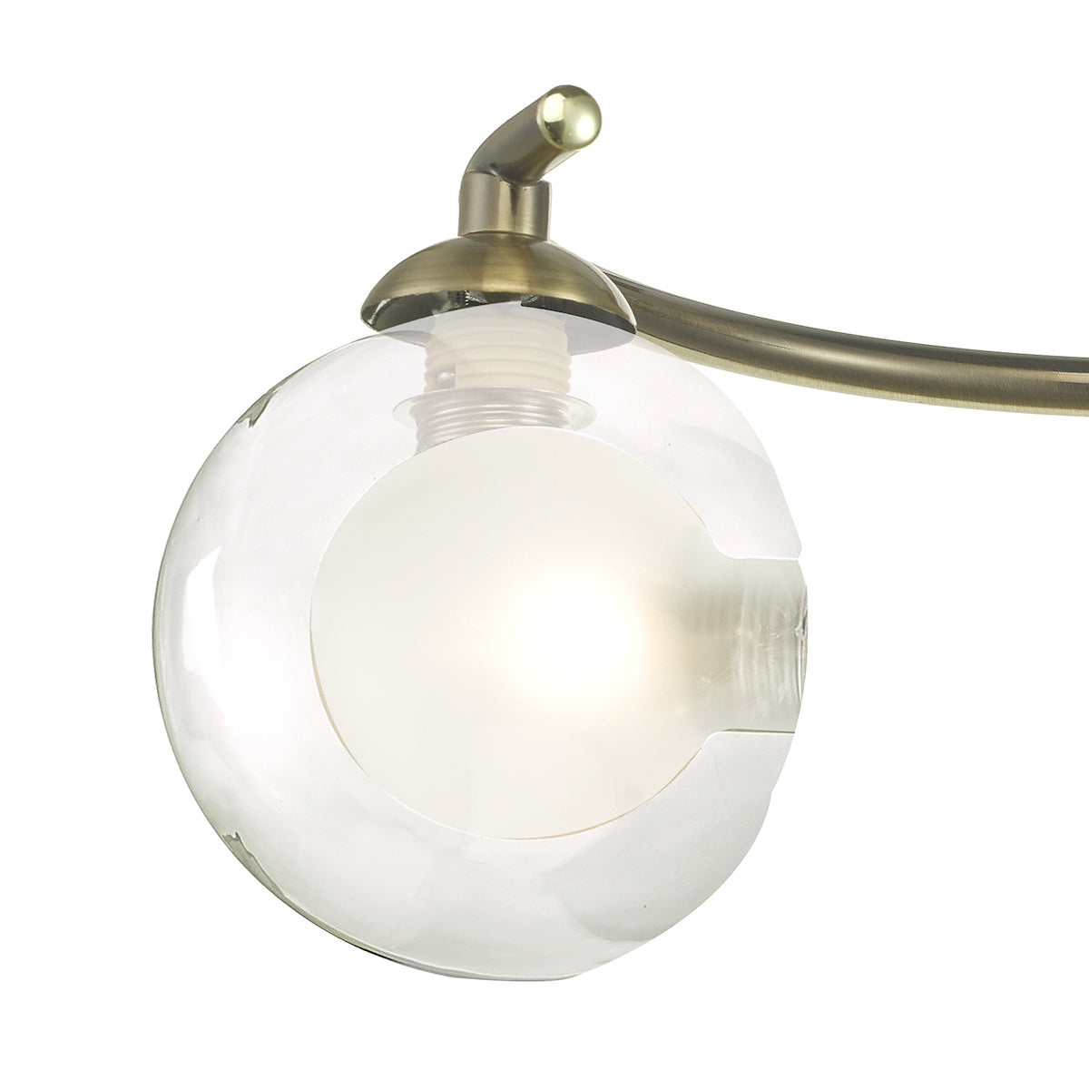 NAKITA 3LT SEMI FLUSH ANT BRA CW CLEAR/ OPAL GLS