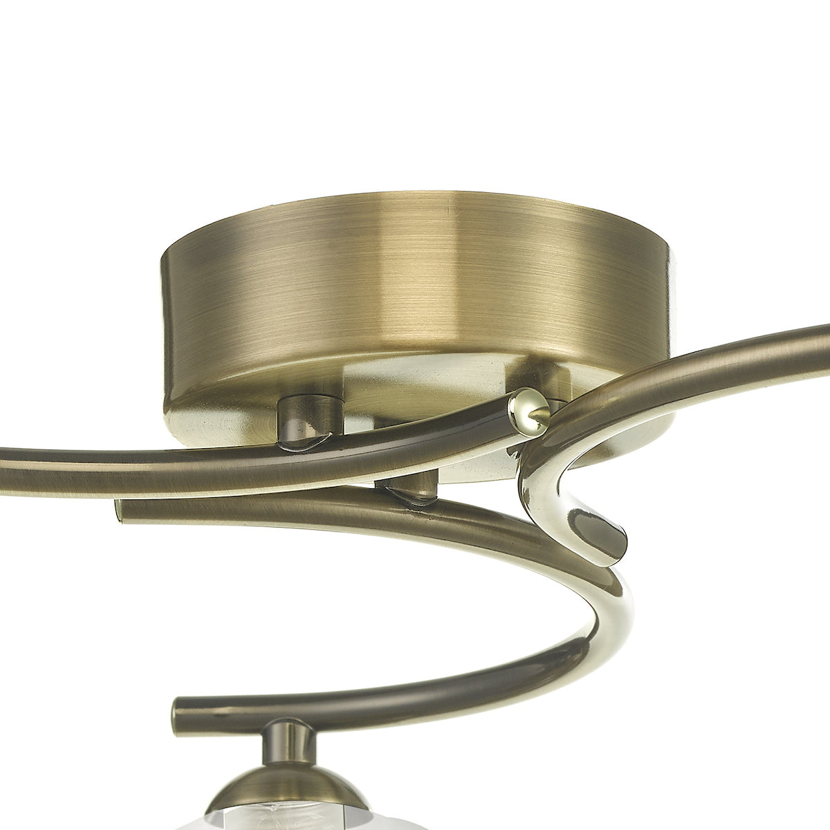 NAKITA 3LT SEMI FLUSH ANT BRA CW CLEAR/ OPAL GLS
