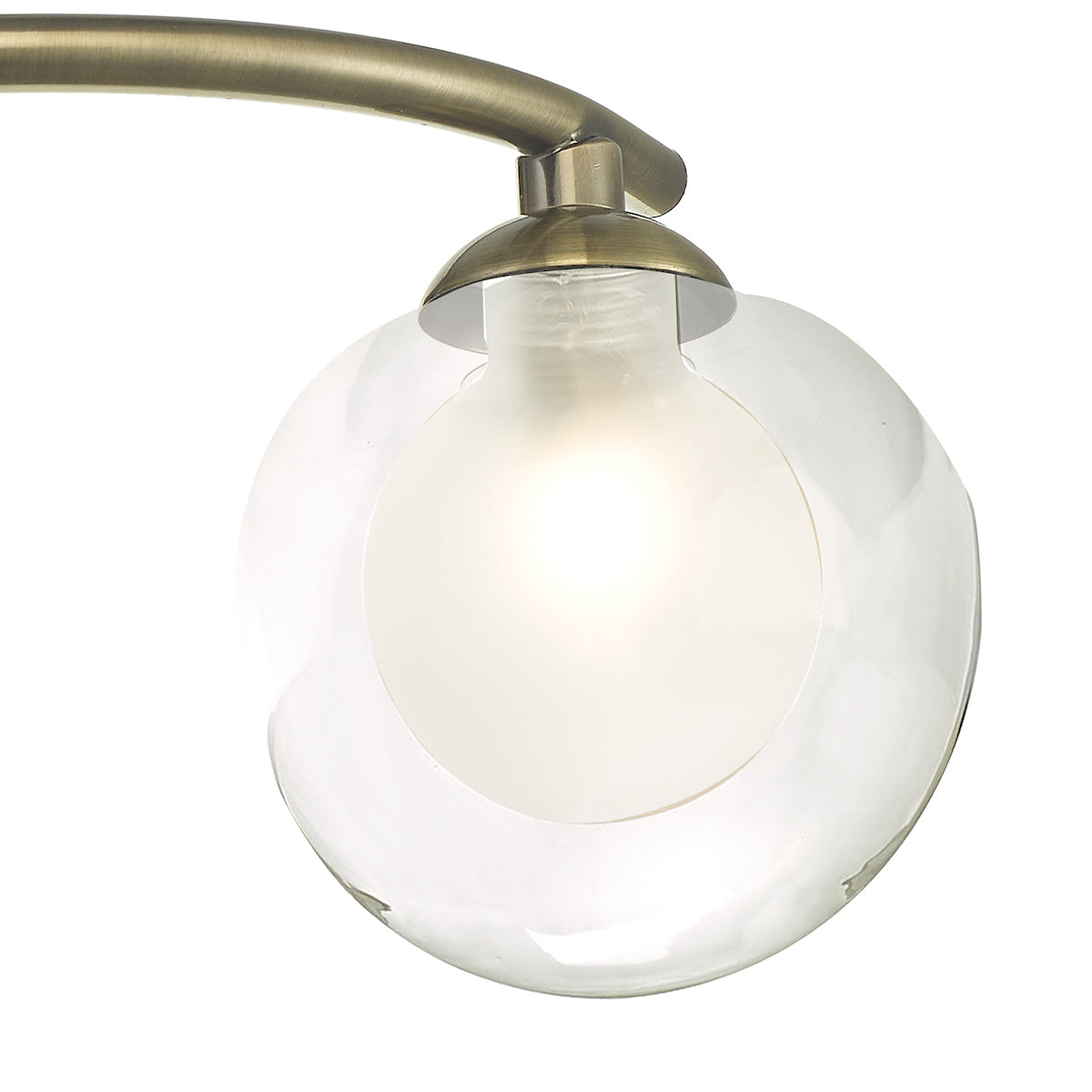 NAKITA 3LT SEMI FLUSH ANT BRA CW CLEAR/ OPAL GLS