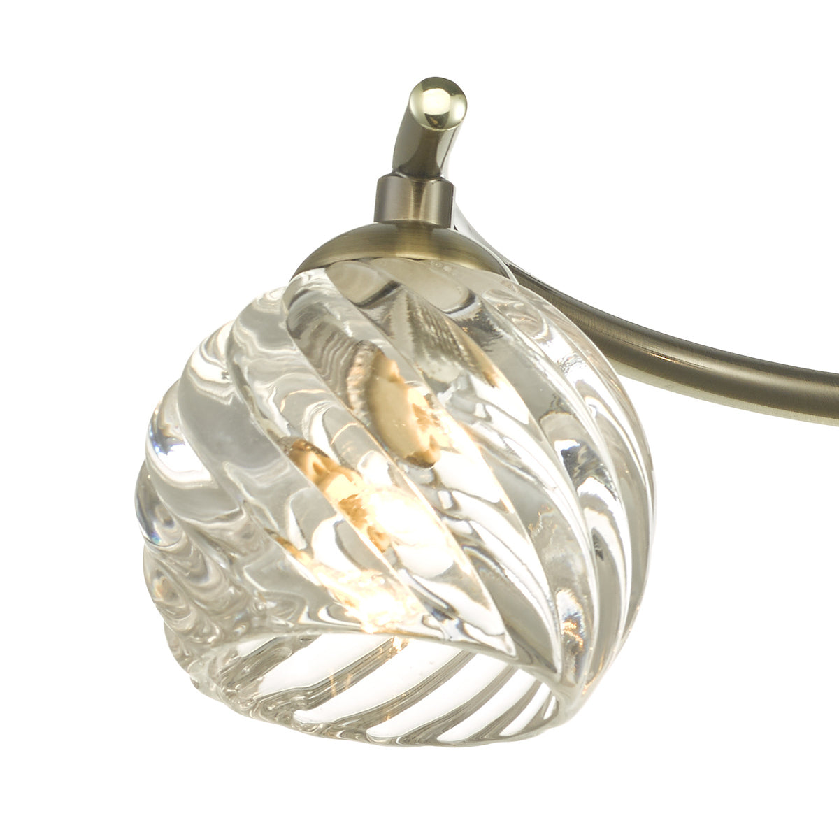 NAKITA 3LT SEMI FLUSH ANT BRA CW TWISTED OPEN GLS
