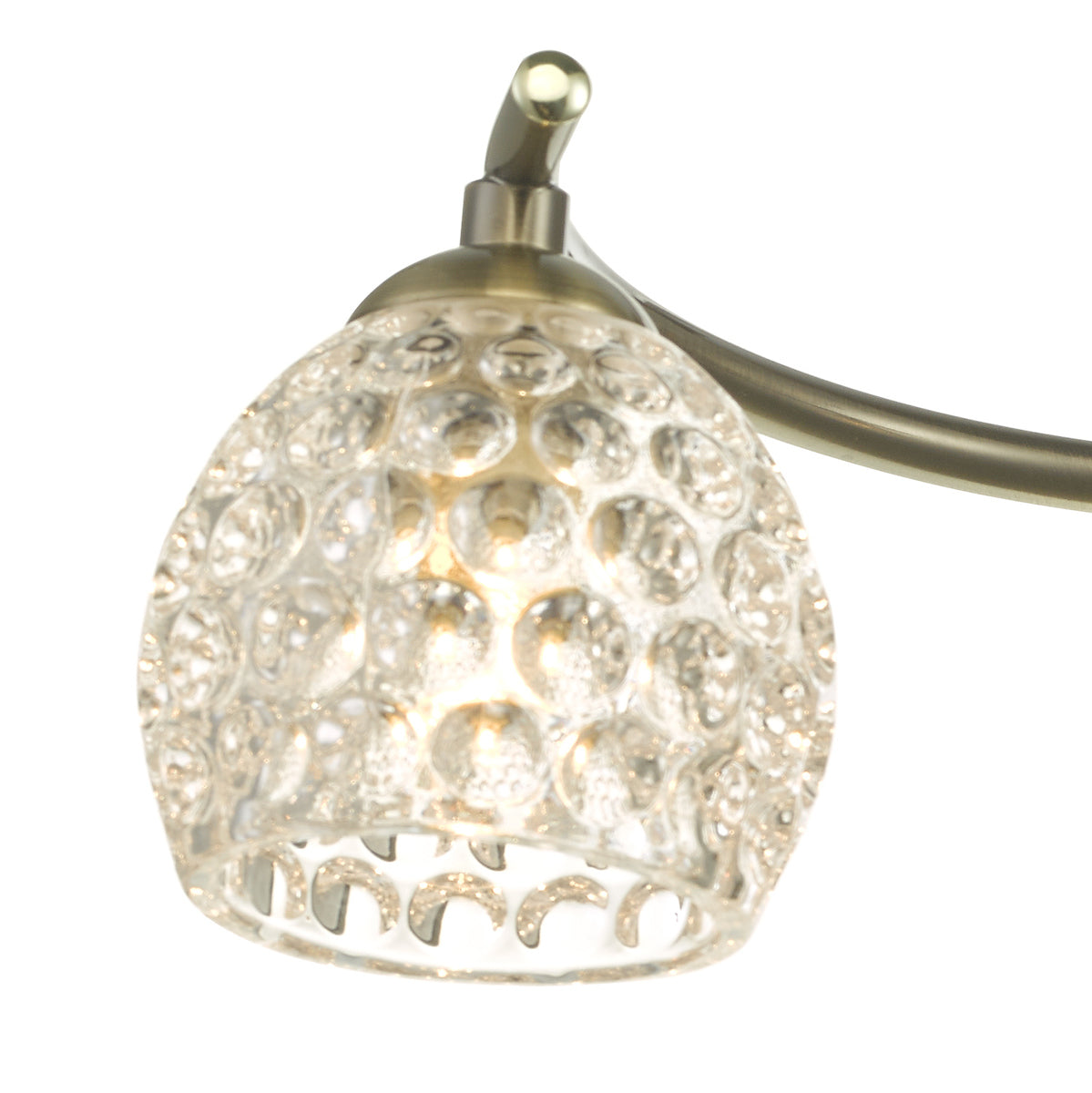 NAKITA 3LT SEMI FLUSH ANT BRA CW DIMPLED OPEN GLS