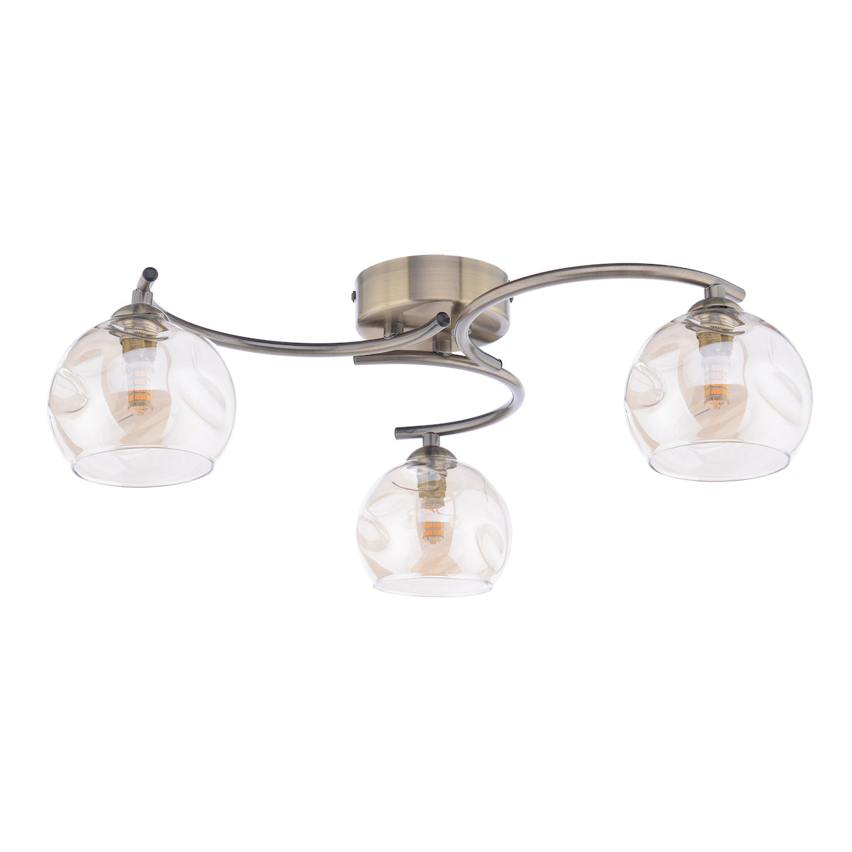 NAKITA 3LT SEMI FLUSH ANT BRA CW CHAMPAGNE OPEN GL