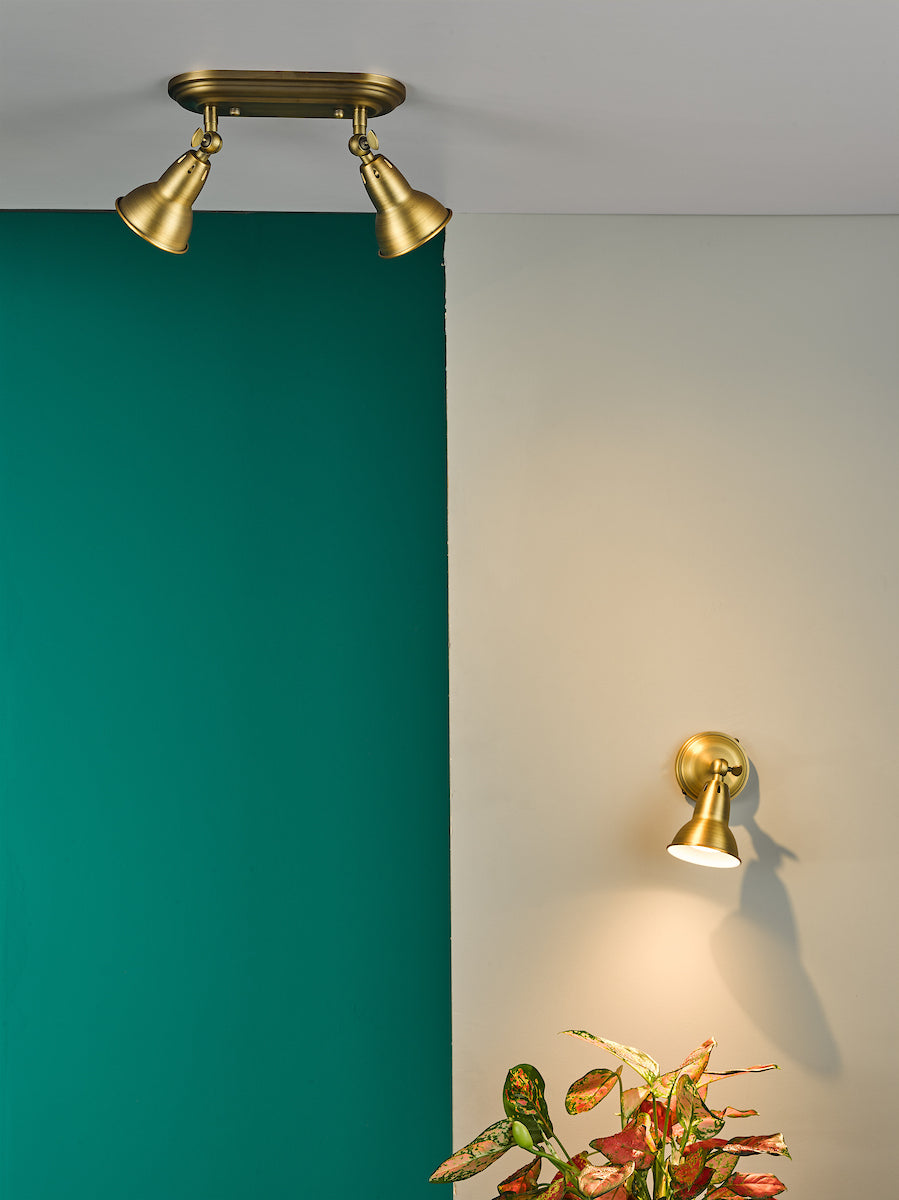 NATHANIEL SINGLE SPOTLIGHT AGED BRASS