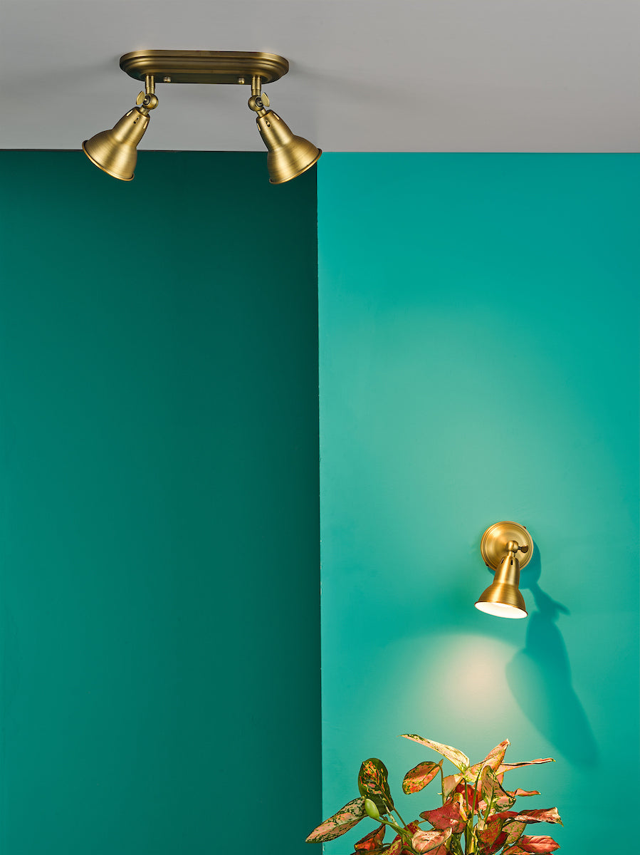 NATHANIEL SINGLE SPOTLIGHT AGED BRASS