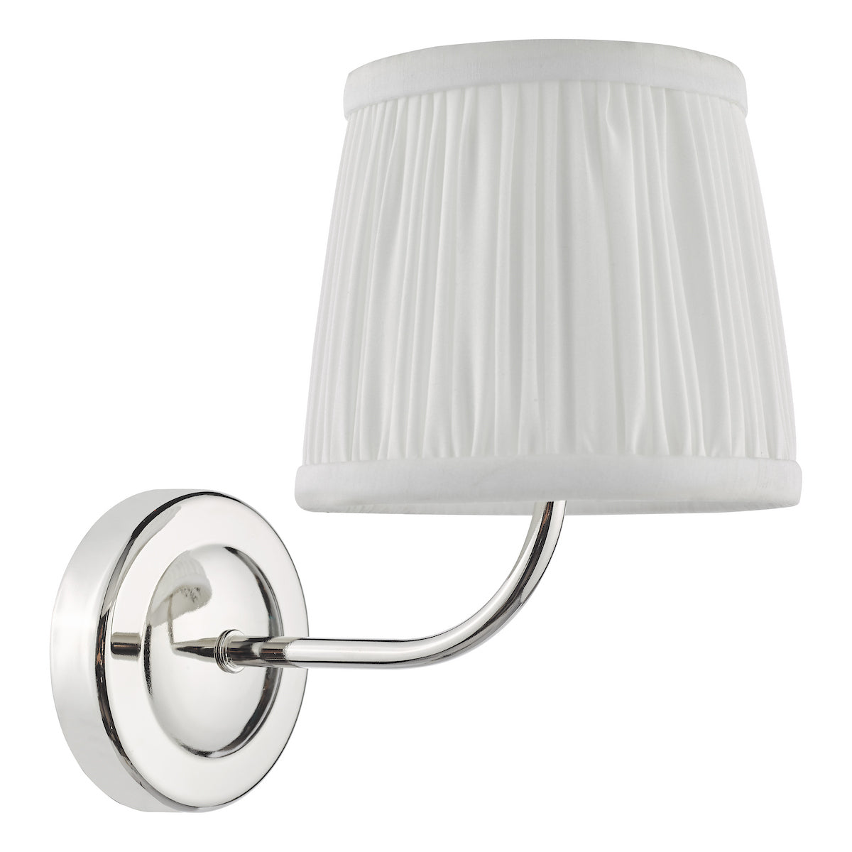 ULYANA PLEATED SHADE 14CM IVORY